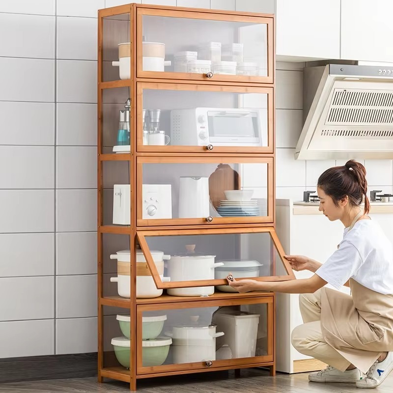 Kitchen Baking Cart - Carrello da cucina armadio portaoggetti regolabile