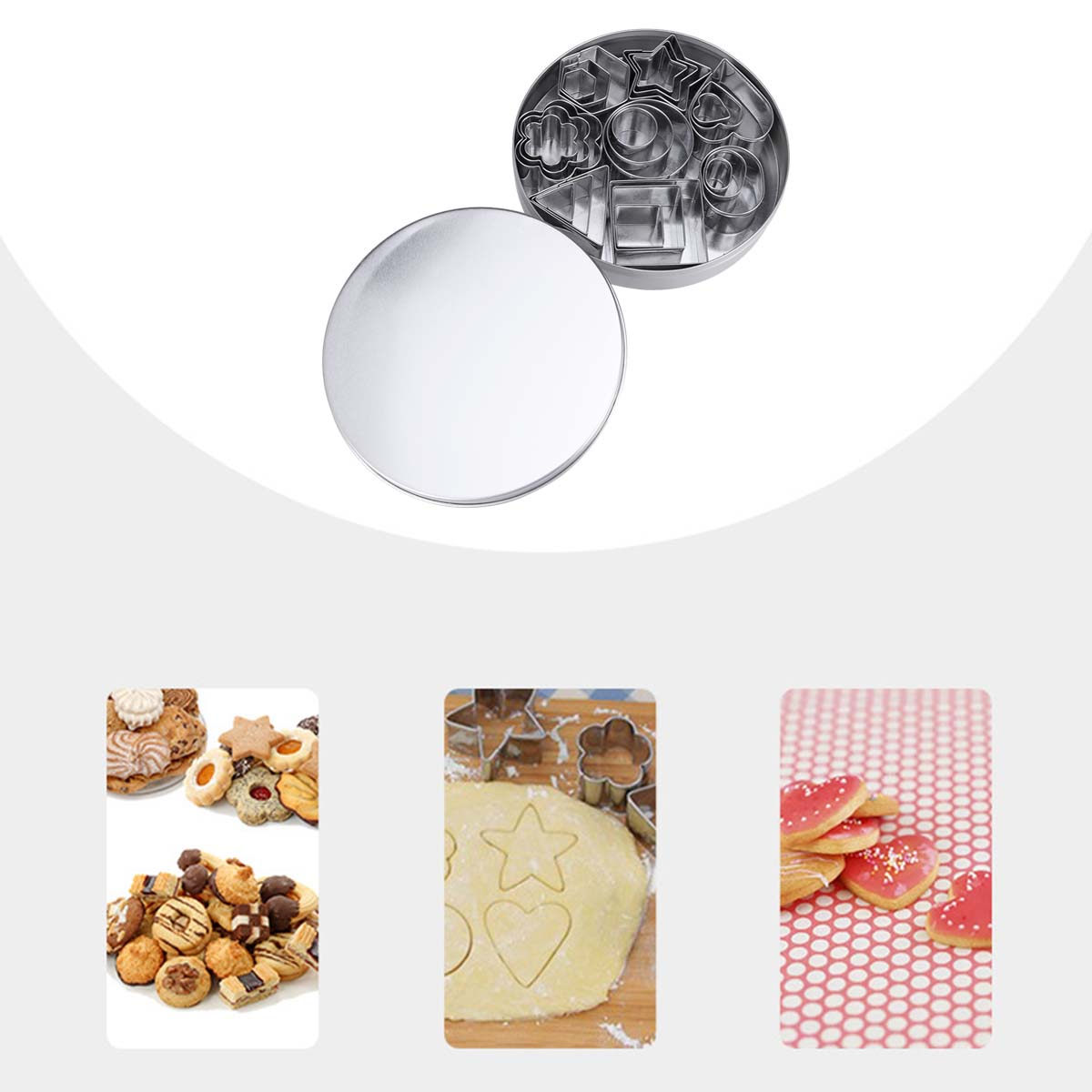 Set di 24 stampini per biscott - Baking Kitchen Set recensione e prezzo
