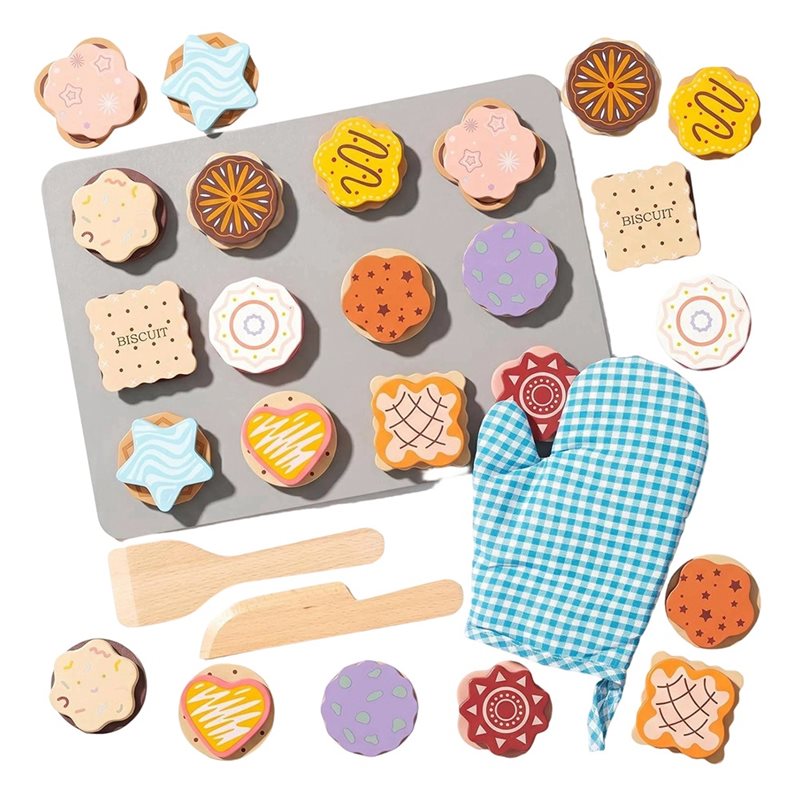 WOWFU-Set di biscotti in legno - Kitchen Kids Baking Set recensione e prezzo