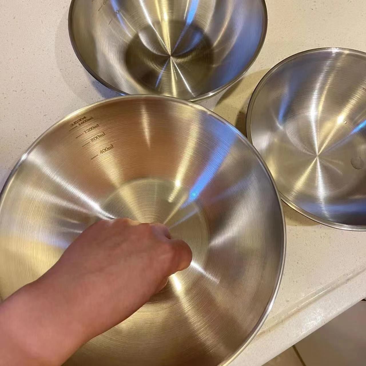 Set di 1-3 Ciotole in Acciaio  - Baking Kitchen Set recensione e prezzo