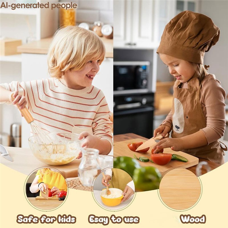 Set di coltelli in legno per b - Kitchen Kids Baking Set recensione e prezzo